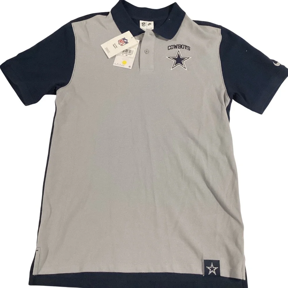 Nike NFL Dallas Cowboys On Field‎ Apparel Polo Shirt Mens Small